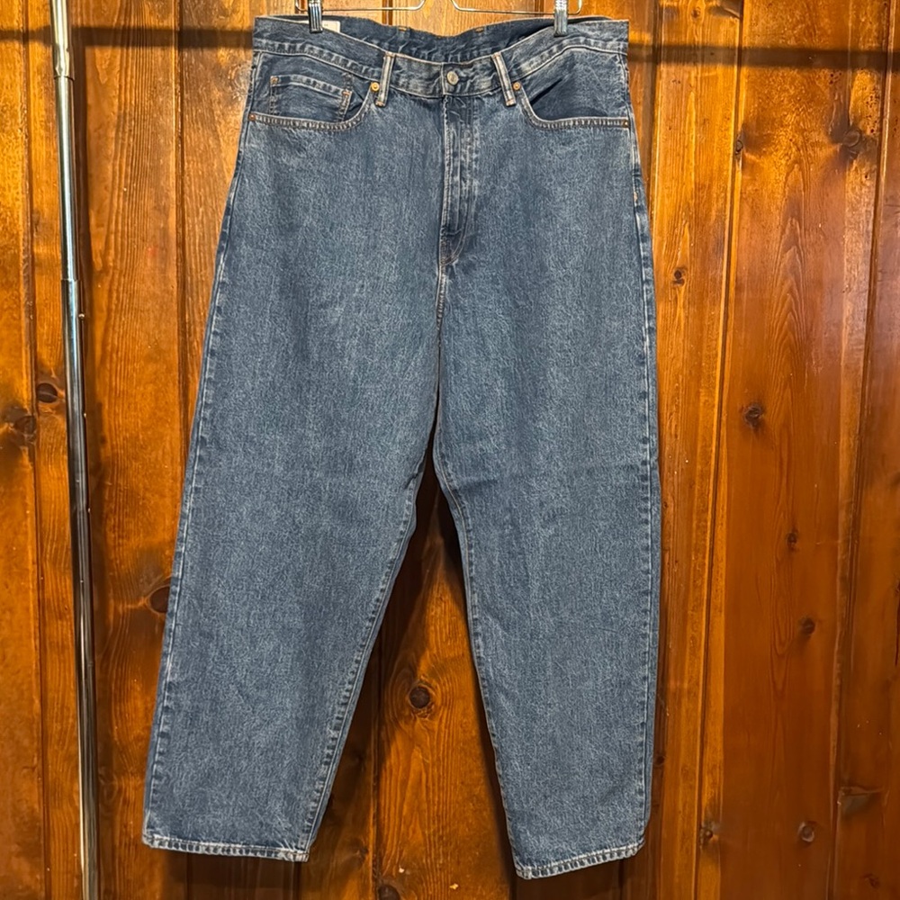 GAP Blue Relaxed Fit Jeans - Baggy Fit, Classic Blue